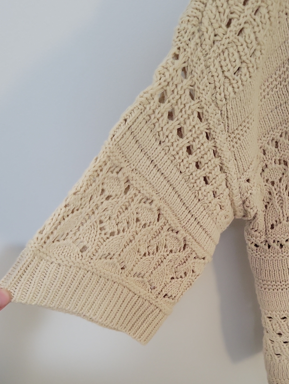 Lucky Brand Open-Knit Cardigan Sweater, Size Small - Picture 4 of 7